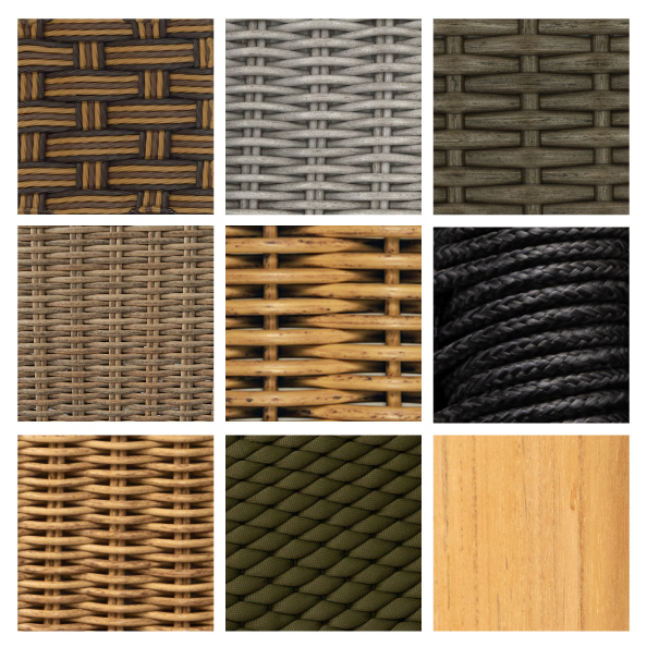 All Weather Woven Vinyl and Other Material Options